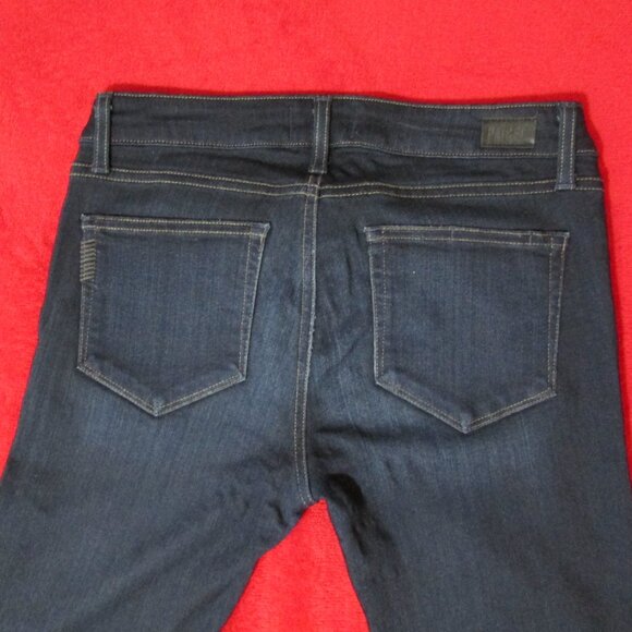 Paige Skyline Skinny Jeans Stretch Dark Wash - Picture 4 of 10